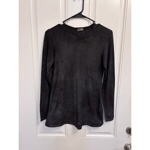 Brunello Cucinelli Womens Grey L/S Lightweight Neck Embellished S Cotton Blend